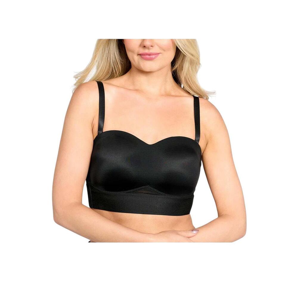 Rhonda Shear Women's Molded Cup Convertible Strapless Bra Black - Regular
